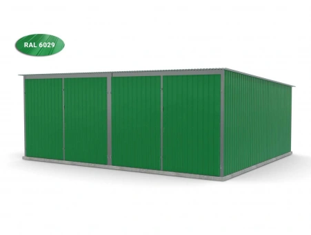 Metalen garage (dubbel) 7
