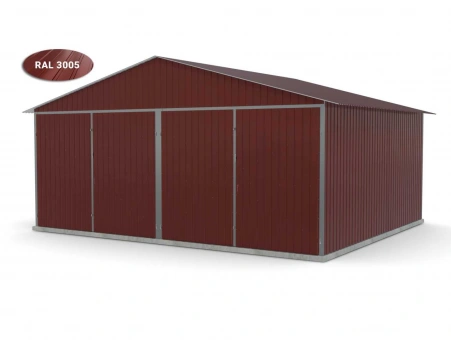 Metalen garage (dubbel) 6