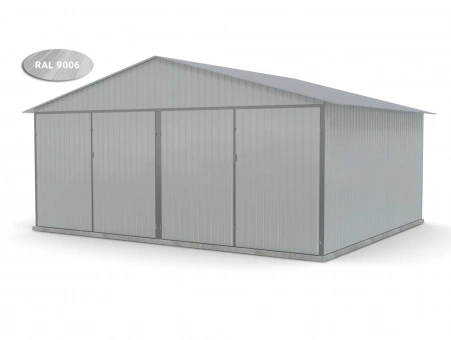 Metalen garage (dubbel) 11